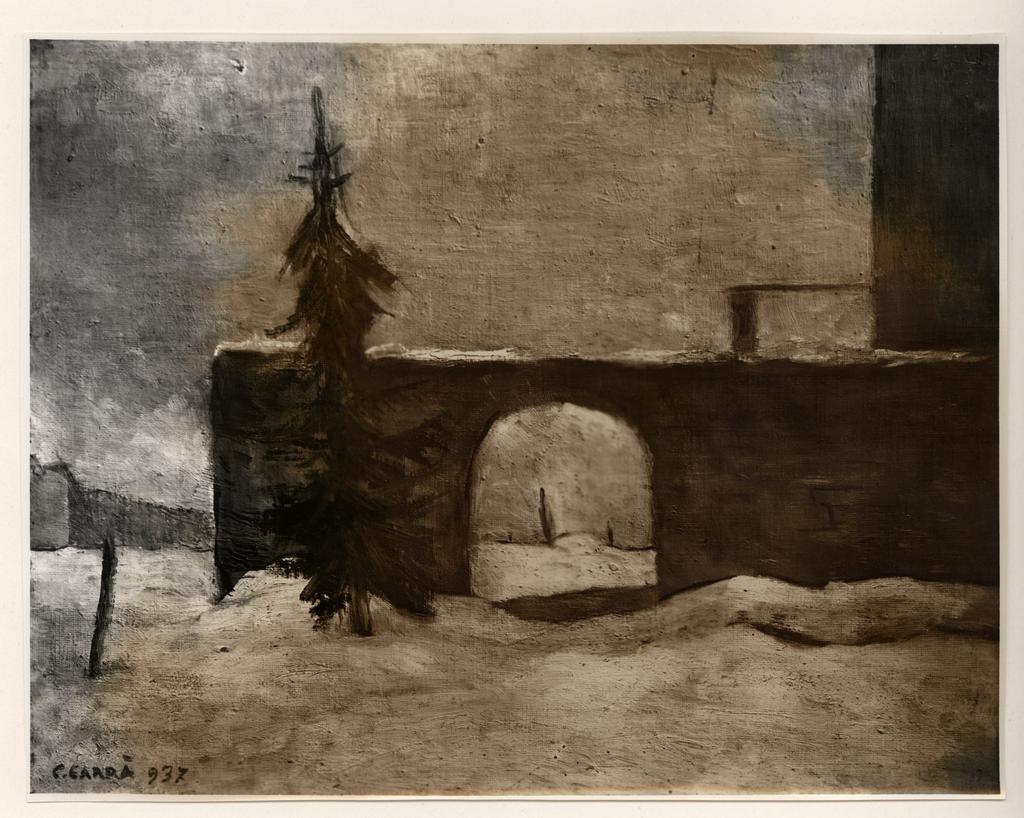 Giacomelli , Carrà, Carlo - sec. XX - Nevicata , fronte