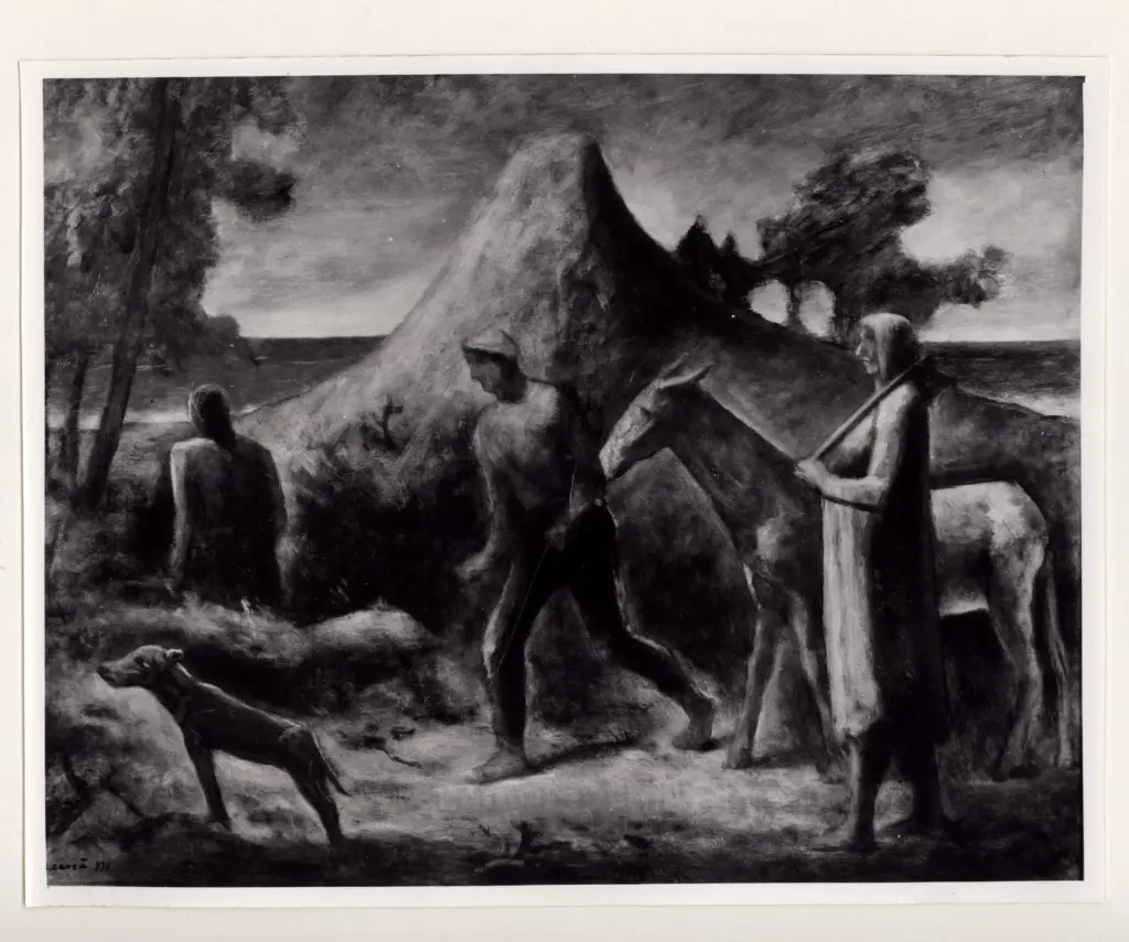 Giacomelli , Carr&agrave;, Carlo - sec. XX - Ritorno nei campi , fronte