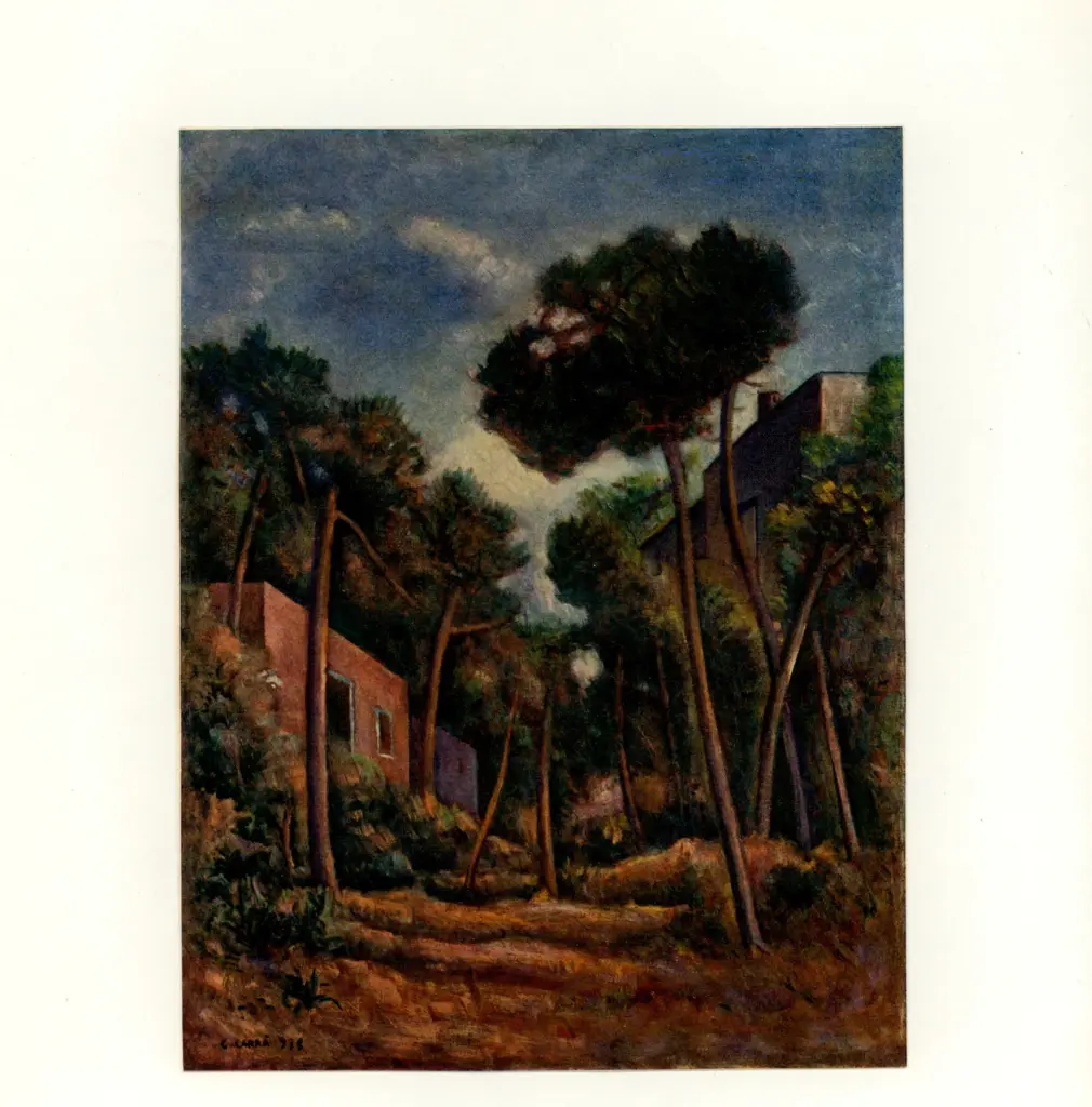 Anonimo , Carr&agrave;, Carlo - sec. XX - Pineta , fronte