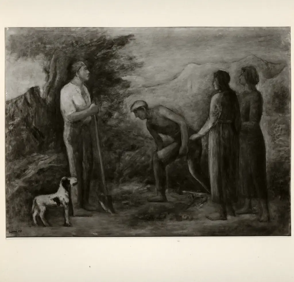 Giacomelli , Carr&agrave;, Carlo - sec. XX - Contadini della versiglia , fronte