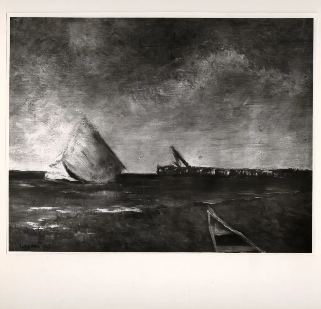 Giacomelli , Carrà, Carlo - sec. XX - Ponte caricatore , fronte