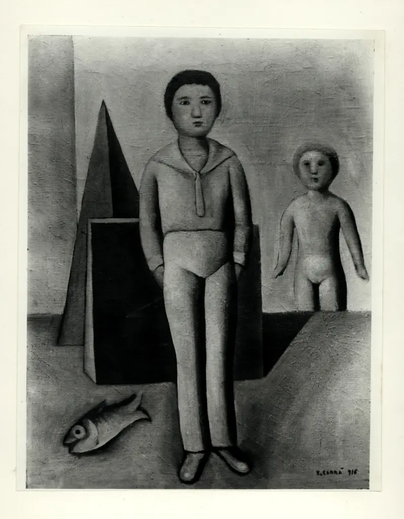 Giacomelli , Carr&agrave;, Carlo - sec. XX - Mio figlio , fronte