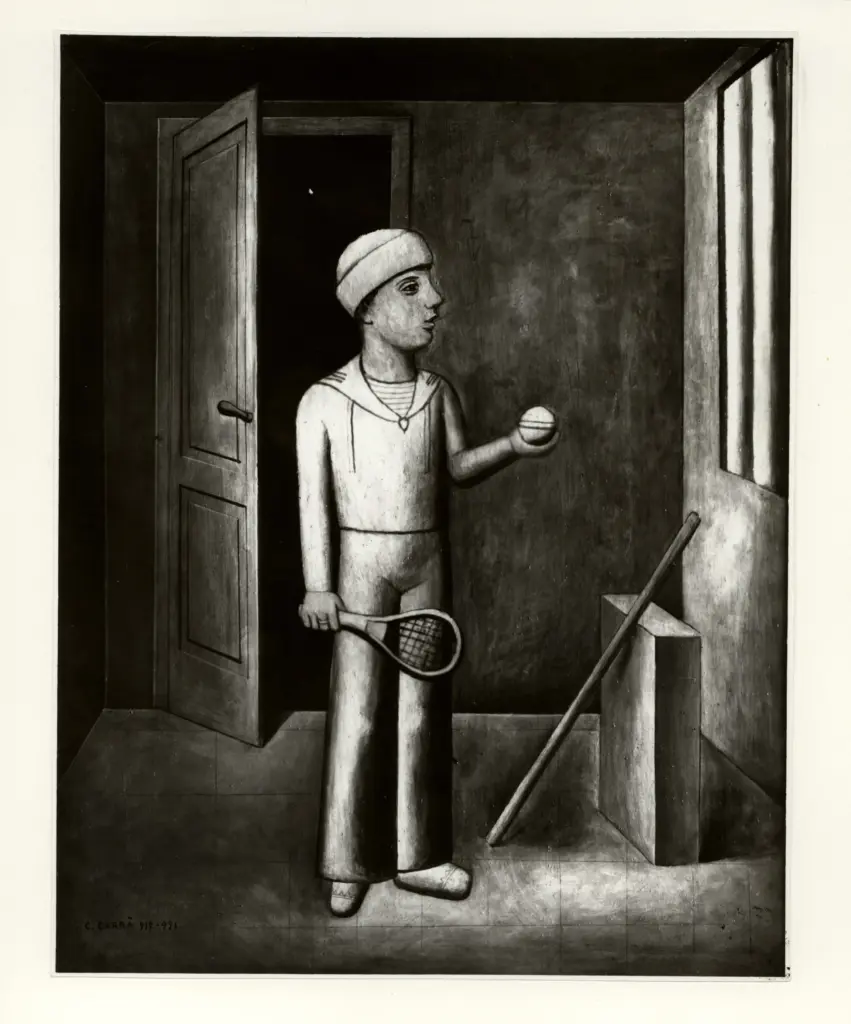 Anonimo , Carr&agrave;, Carlo - sec. XX - Il figlio del costruttore , fronte