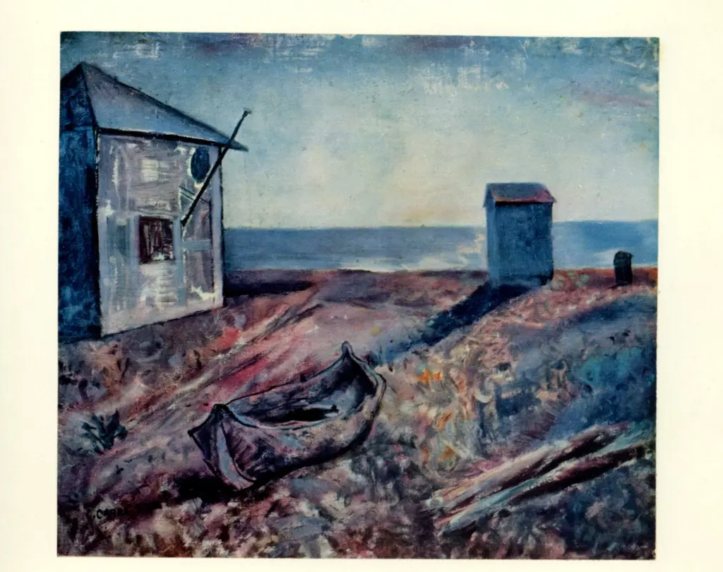 Anonimo , Carr&agrave;, Carlo - sec. XX - Tramonto sul mare , fronte