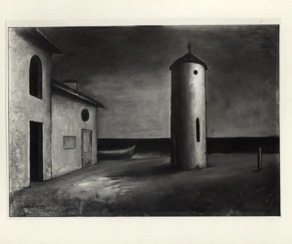 Anonimo , Carr&agrave;, Carlo - sec. XX - Dopo il tramonto , fronte