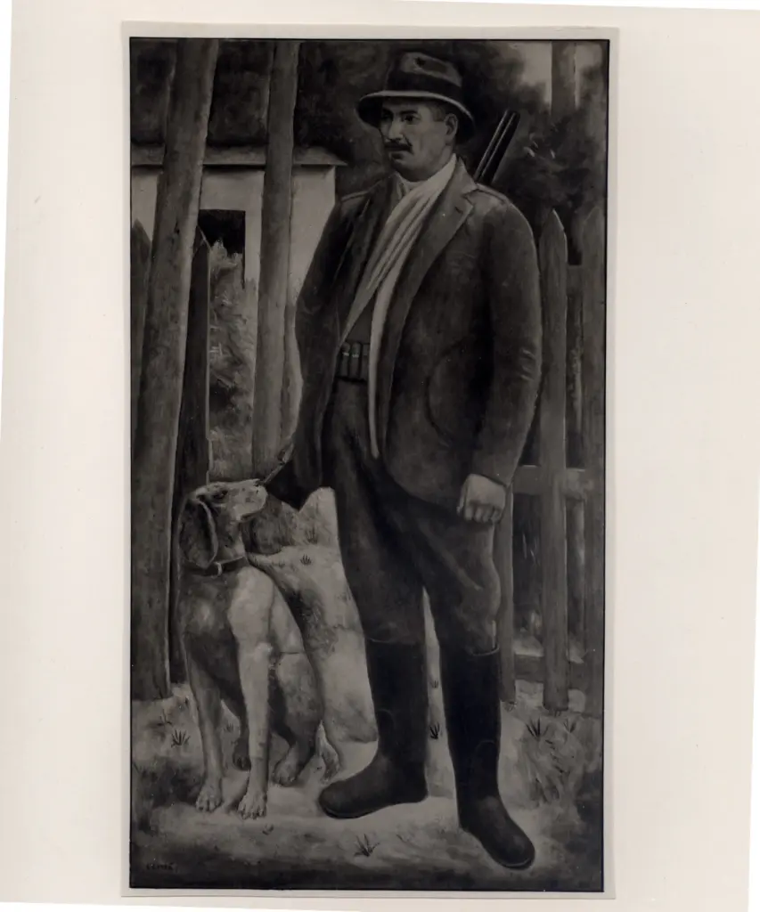 Giacomelli , Carr&agrave;, Carlo - sec. XX - Cacciatore toscano , fronte