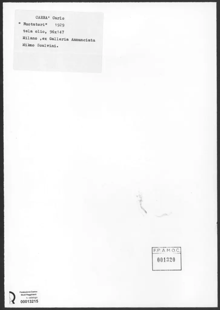 Carrà, Carlo - sec. XX , retro