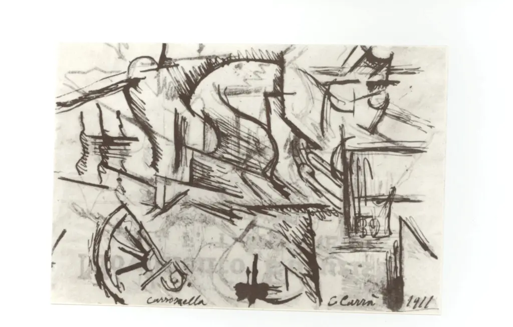 Anonimo , Carr&agrave;, Carlo - sec. XX - Carrozella , fronte