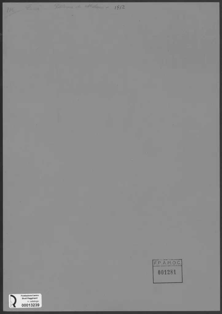 Anonimo , Carr&agrave;, Carlo - sec. XX - Composizione astratta , retro