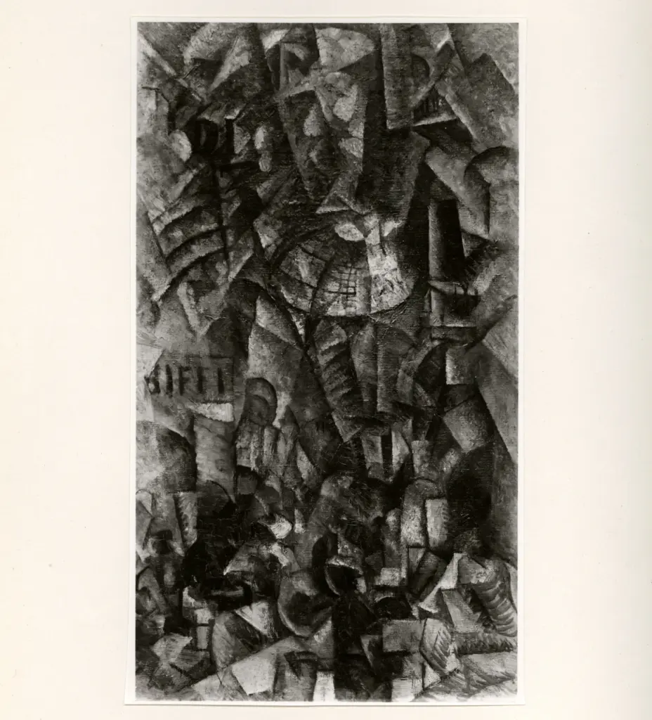 Giacomelli , Carrà, Carlo - sec. XX - La galleria di Milano , fronte