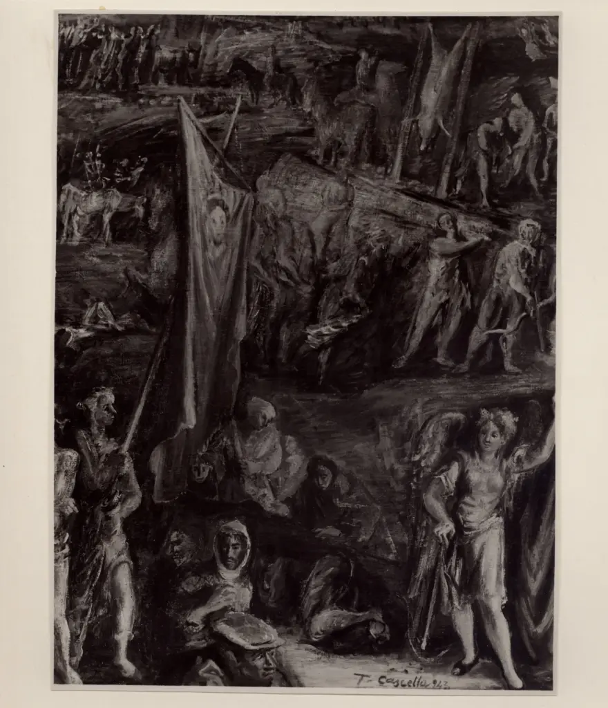 Giacomelli , Cascella, Tommaso - sec. XX - Festa Abruzzese