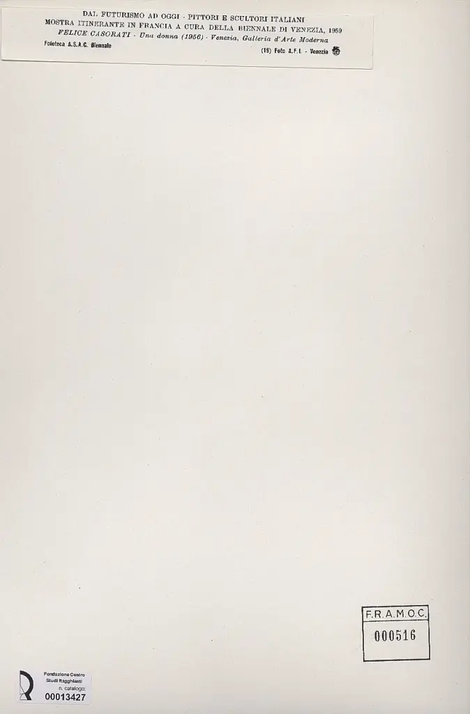 A.F.I. Agenzia Fotografica Industriale , retro