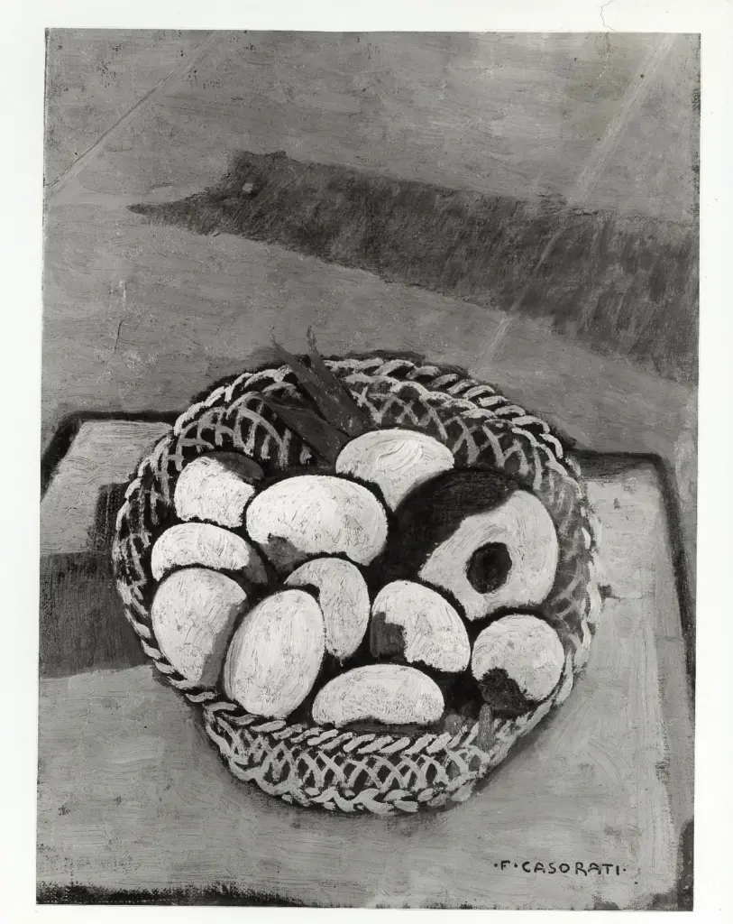 Casorati, Felice , Rape e uova nel cestino