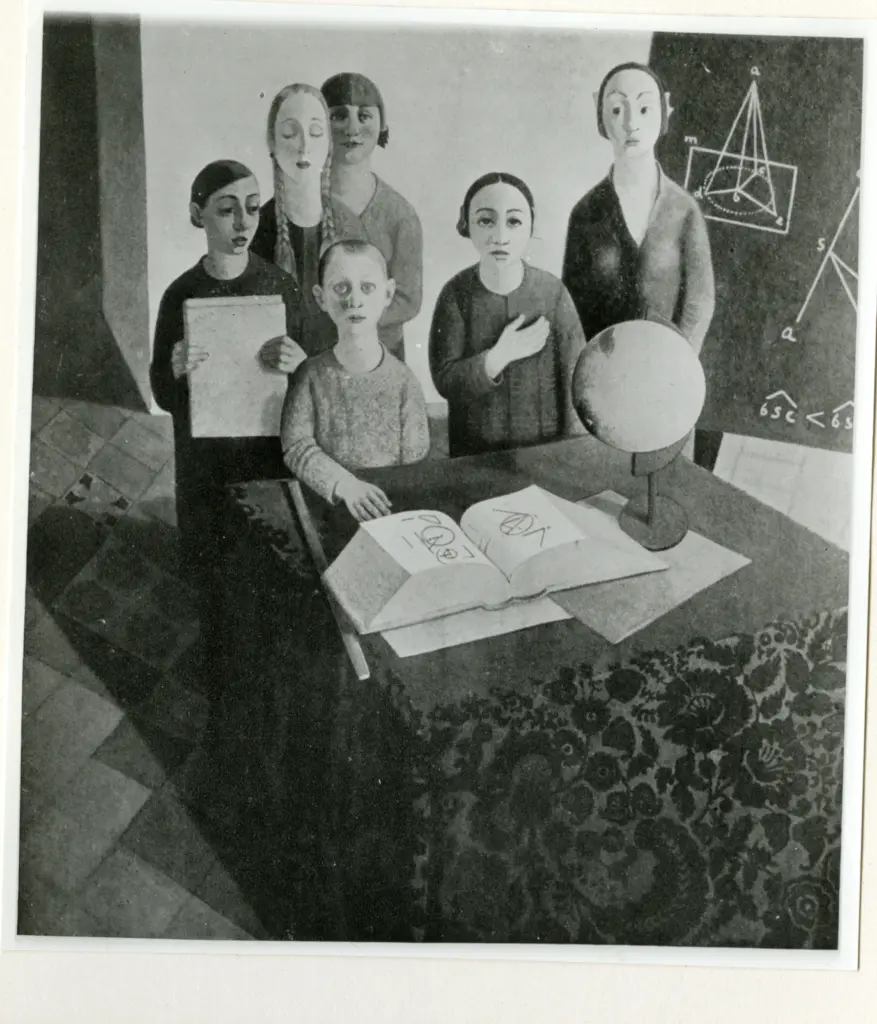 Anonimo , Casorati, Felice - sec. XX - Gli scolari , fronte