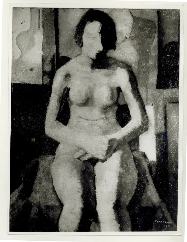 Anonimo , Casorati, Felice - sec. XX - Nudo