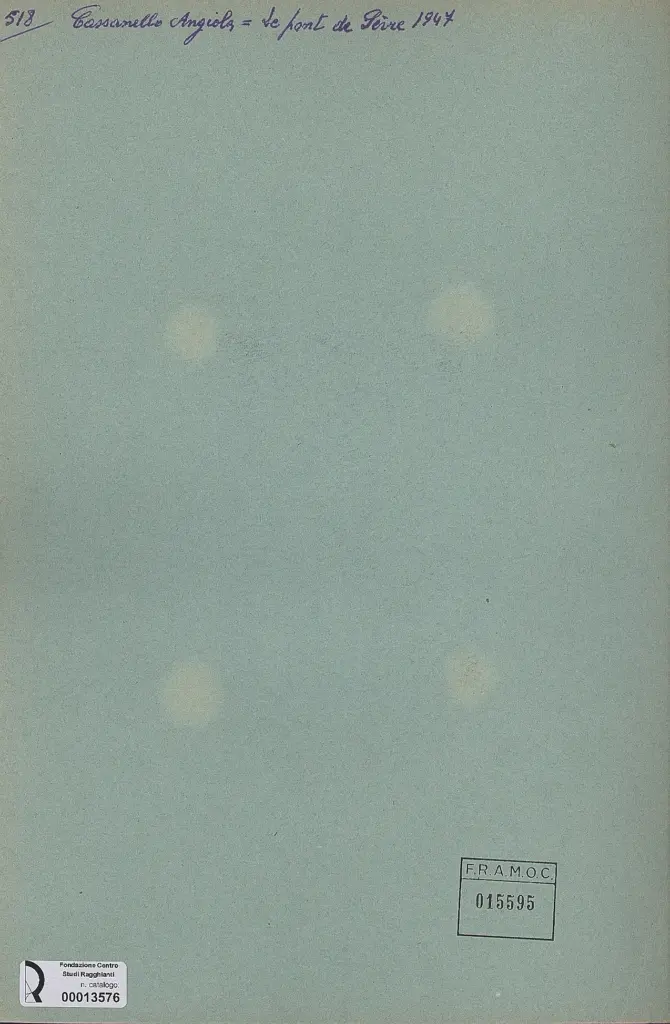 Anonimo , Cassanello, Angiola - sec. XX - Le font de Sevre , retro