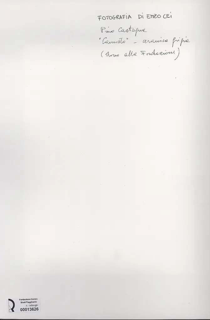 Cei, Enzo , Castagna, Pino - sec. XX - Canneto , retro