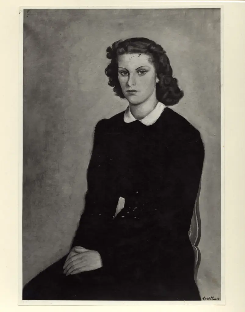 Anonimo , Castelbarco, Emanuele - sec. XX - Ritratto di donna , fronte