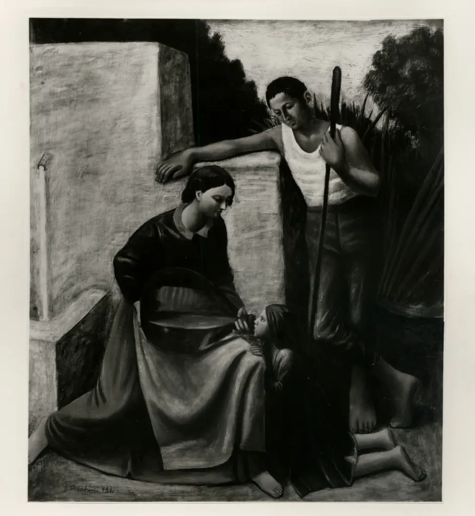 Giacomelli , Ceracchini, Gisberto - sec. XX - Alla fonte , fronte