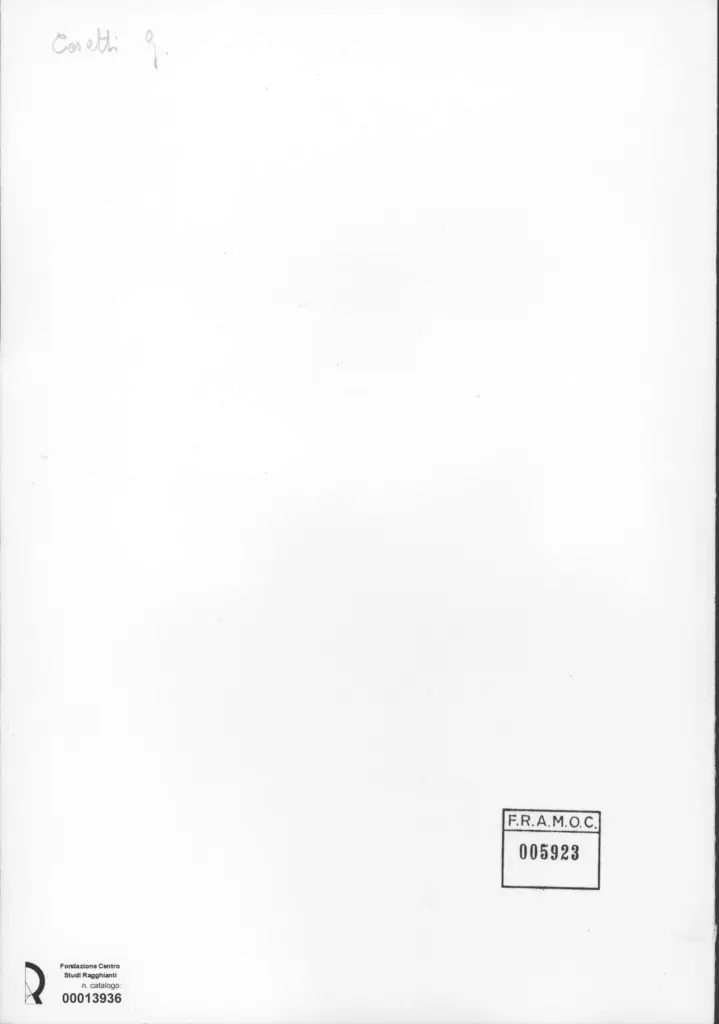 Cesetti, Giuseppe - - , retro