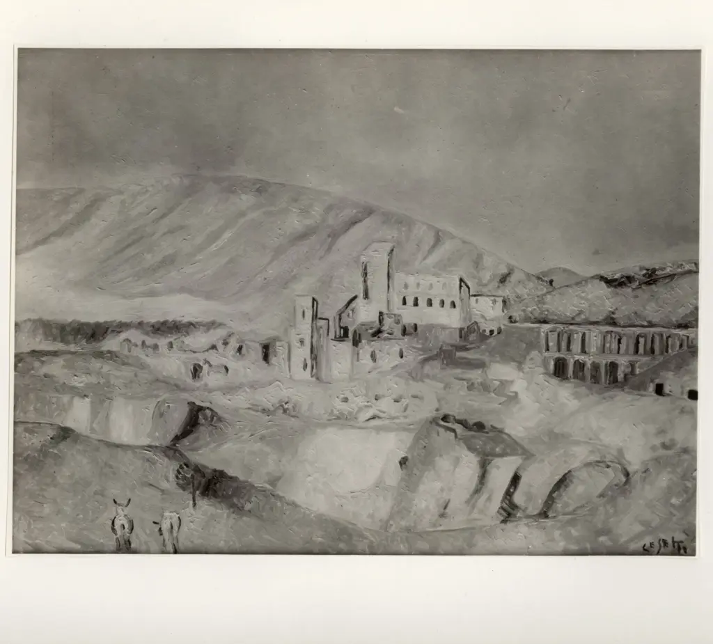 Fotografia Ferruzzi , Cesetti, Giuseppe - sec. XX - Castello a Tolfa , fronte