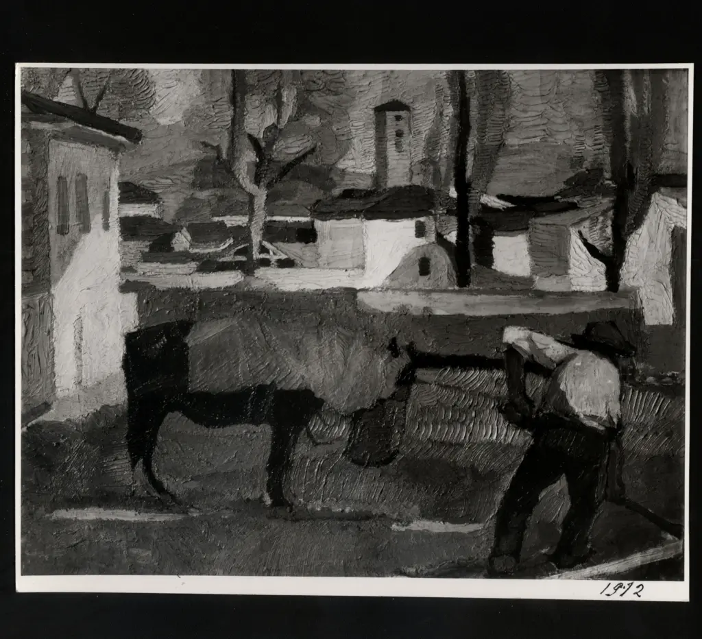 Checchi, Arturo , La coperta rossa