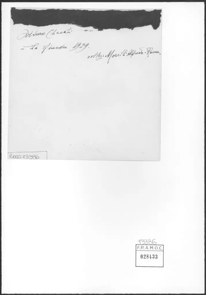 Anonimo , Checchi, Arturo - sec. XX - La finestra , retro