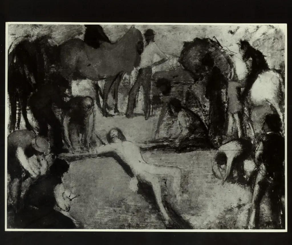 Anonimo , Checchi, Arturo - sec. XX - Crocifissione , fronte