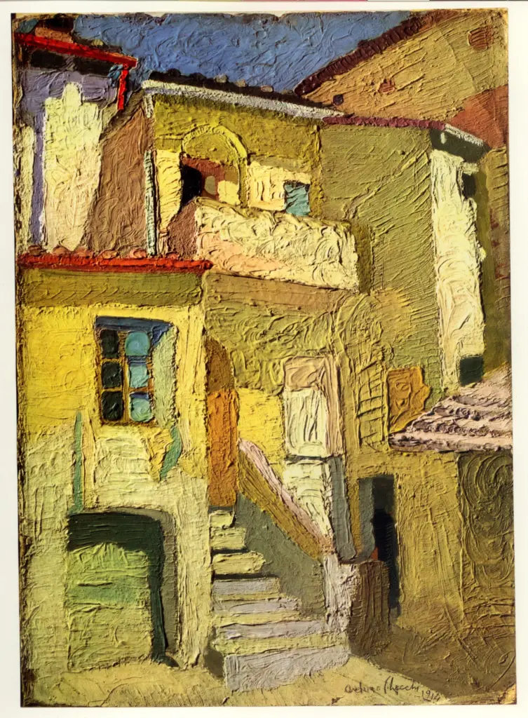 Anonimo , Checchi, Arturo - sec. XX - Facciata di casa , fronte