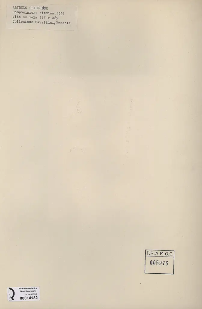 Anonimo , Chighine, Alfredo - sec. XX - , retro