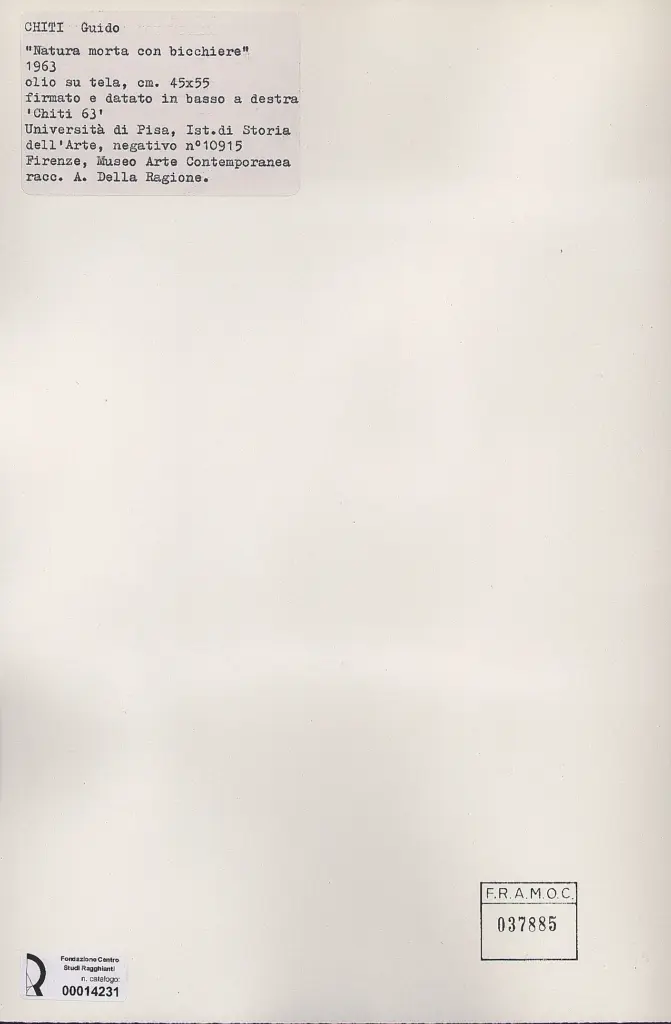 Anonimo , Chiti, Guido - sec. XX , retro