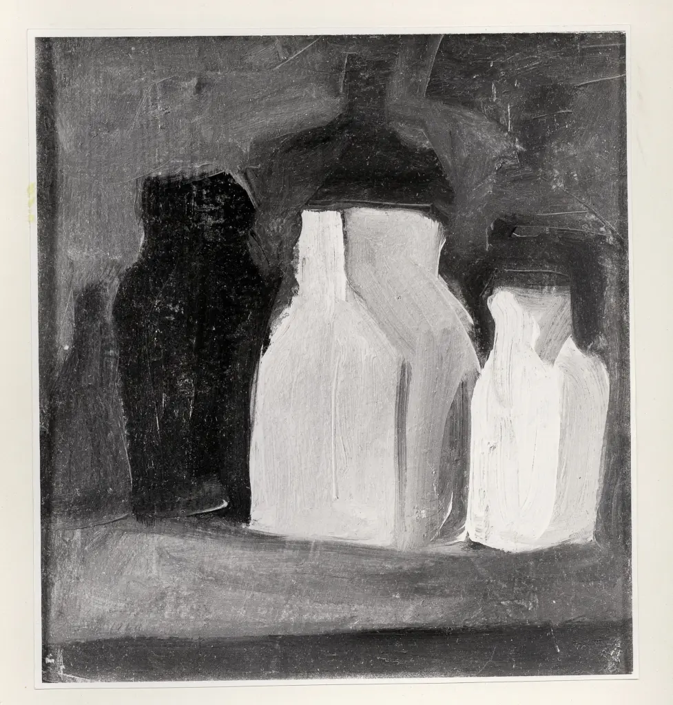 Chiti, Guido , Natura morta con bottiglie