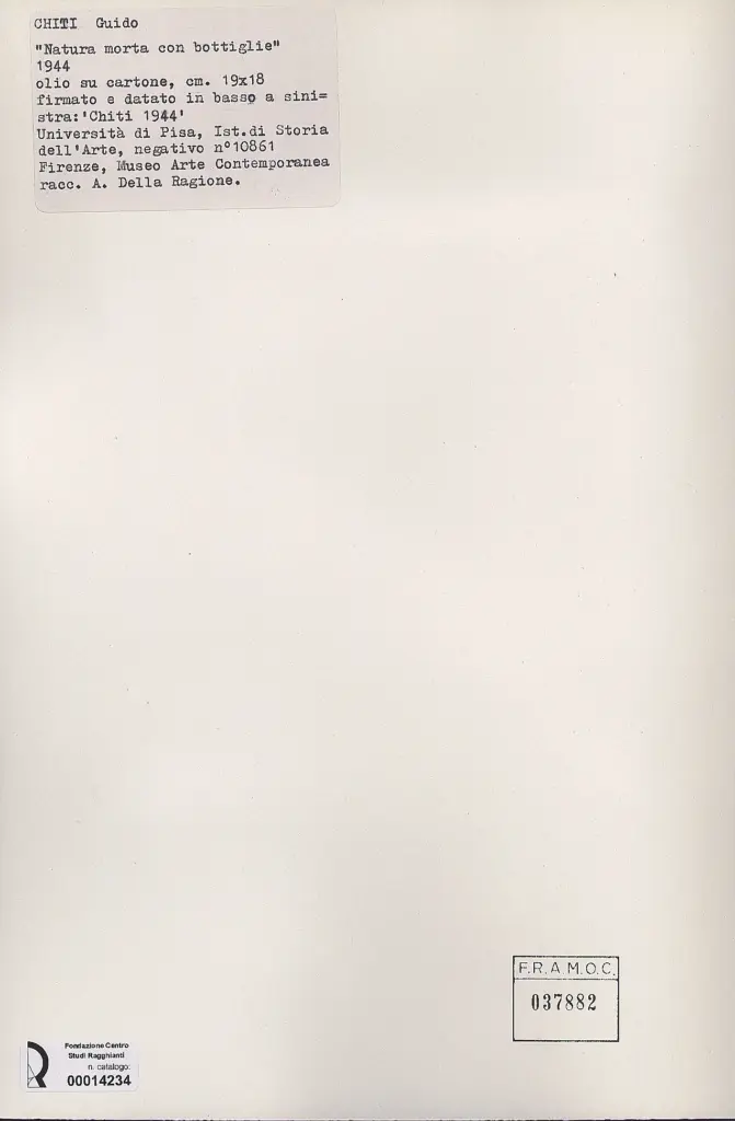 Anonimo , Chiti, Guido - sec. XX , retro