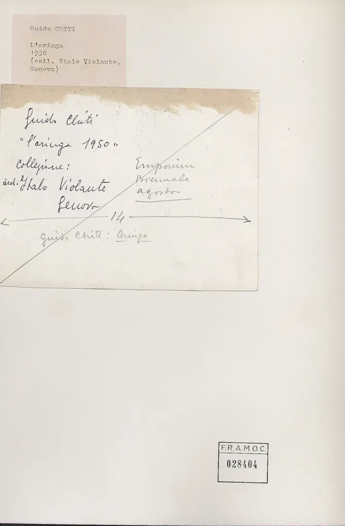 Anonimo , Chiti, Guido - sec. XX , retro