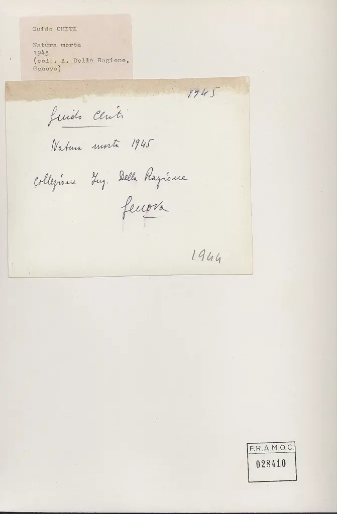 Anonimo , Chiti, Guido - sec. XX , retro