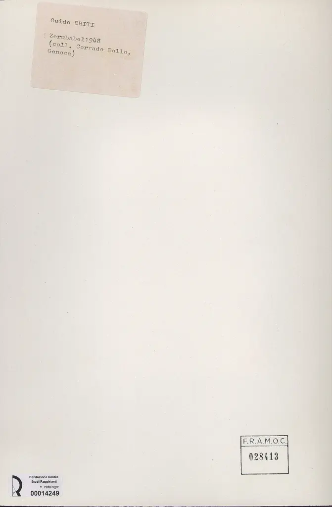 Anonimo , Chiti, Guido - sec. XX , retro