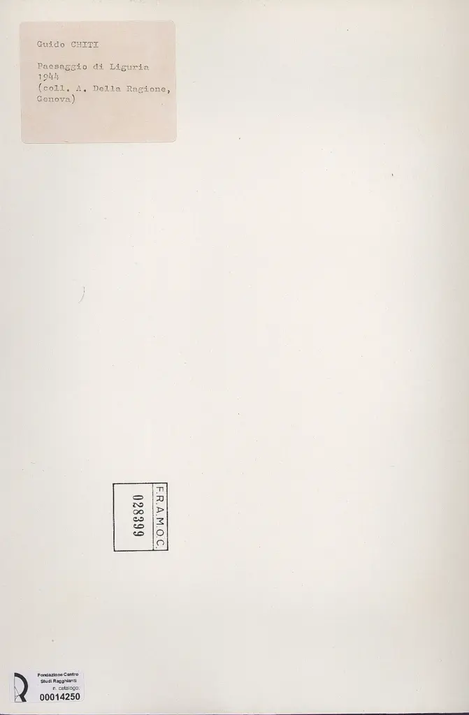 Anonimo , Chiti, Guido - sec. XX , retro