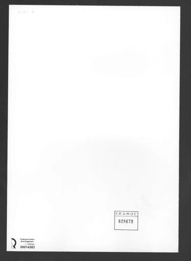 Anonimo , Cini, Enzo - sec. XX - Dipinto , retro