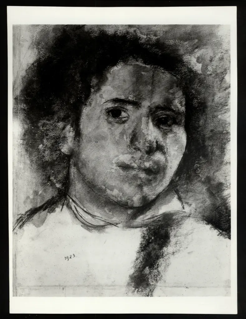 Anonimo , Colliva, Lea - sec. XX - Autoritratto - Disegno , fronte