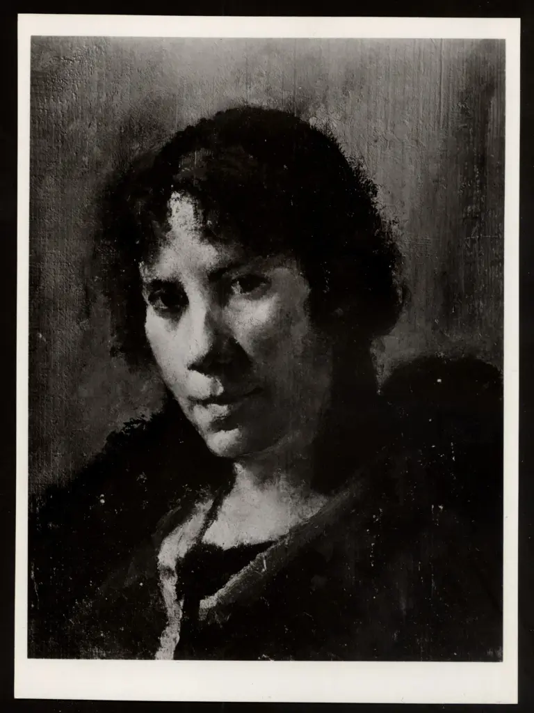 Anonimo , Colliva, Lea - sec. XX - Ritratto di Jeanne Caron , fronte