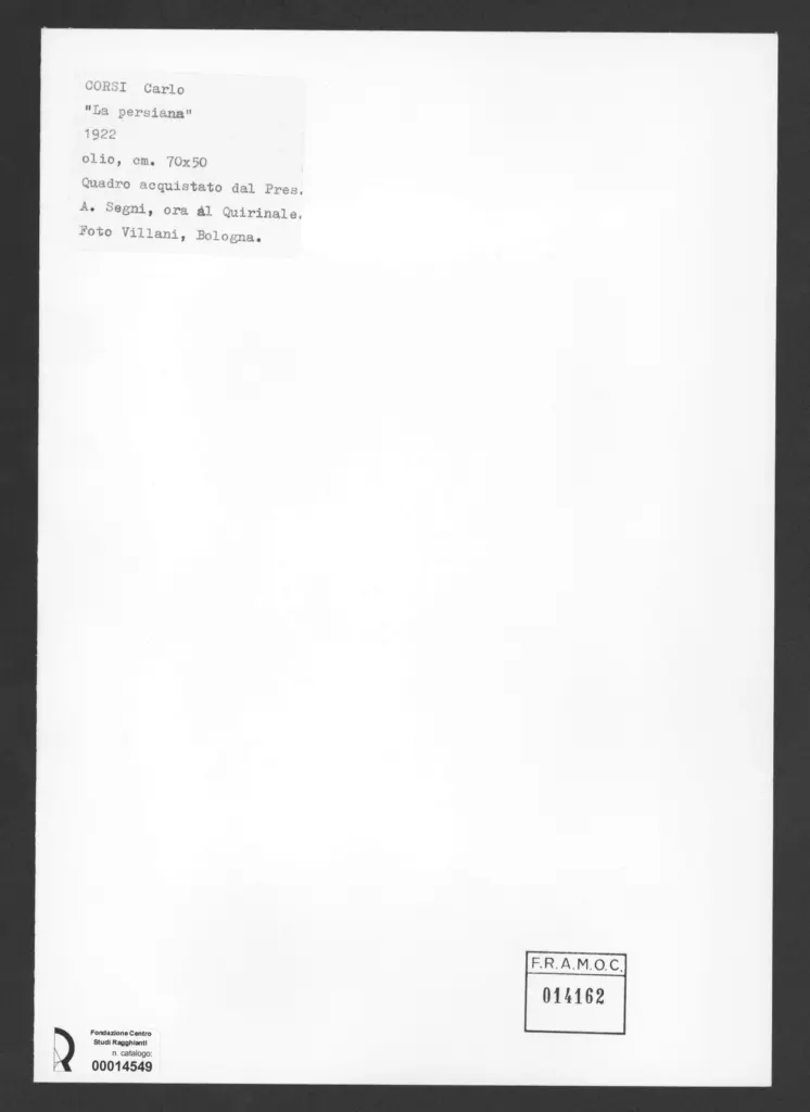 A. Villani e Figli , retro