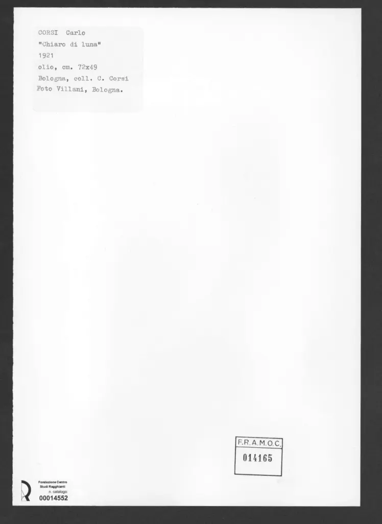 A. Villani e Figli , Corsi, Carlo - sec. XX - , retro