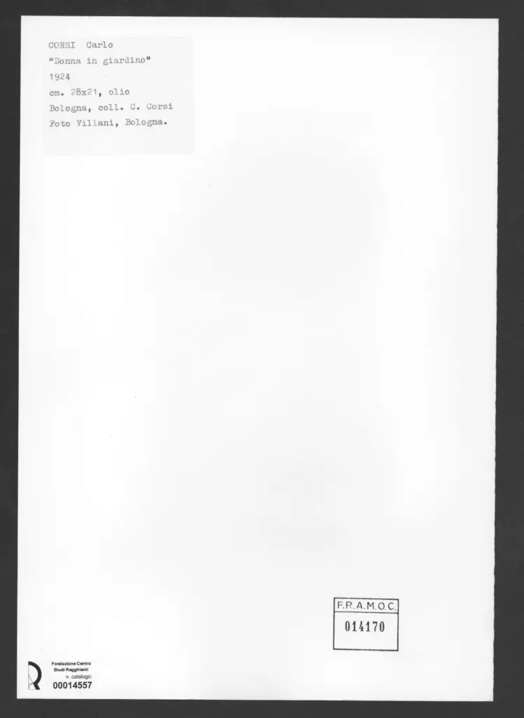 A. Villani e Figli , Corsi, Carlo - sec. XX - , retro