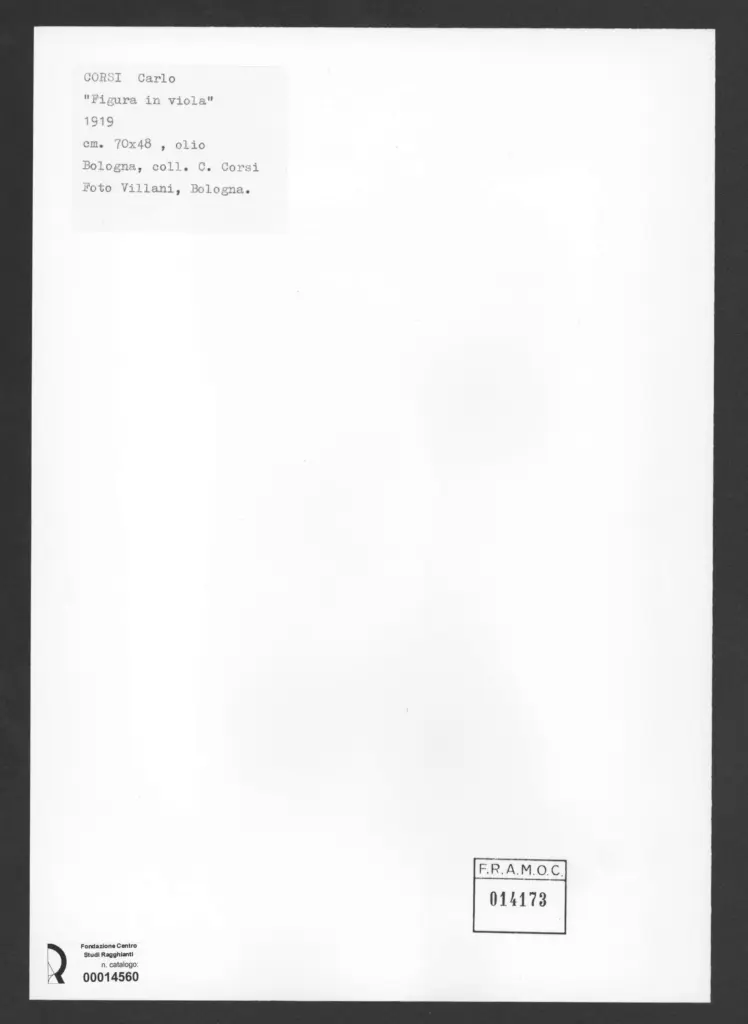 A. Villani e Figli , Corsi, Carlo - sec. XX - , retro