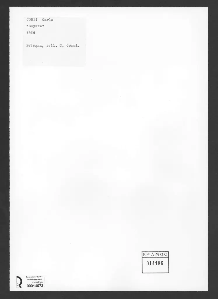 Corsi, Carlo - sec. XX - , retro