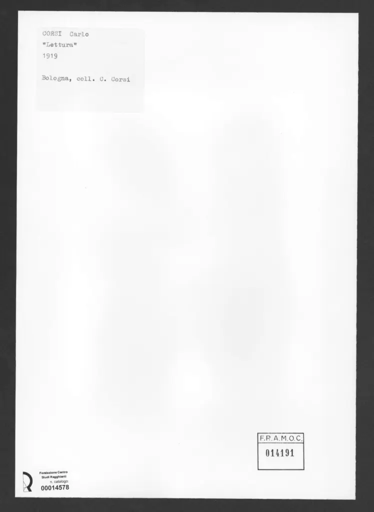 Corsi, Carlo - sec. XX - , retro