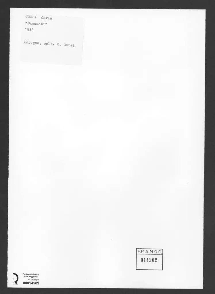 Corsi, Carlo - sec. XX - , retro