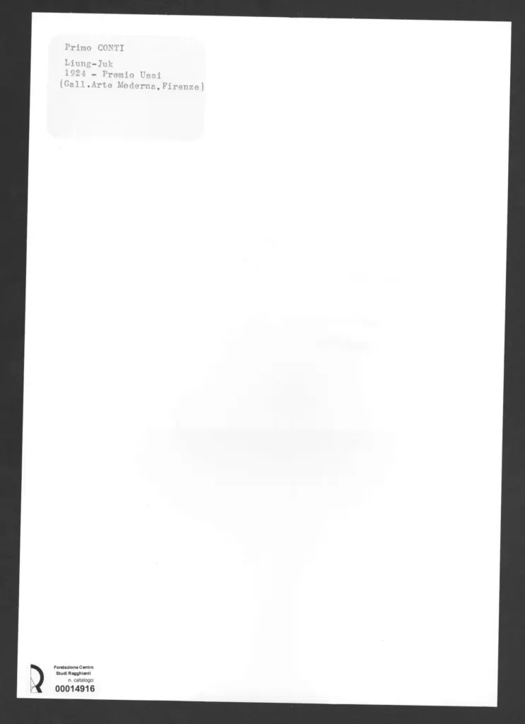 Conti, Primo - sec. XX - , retro