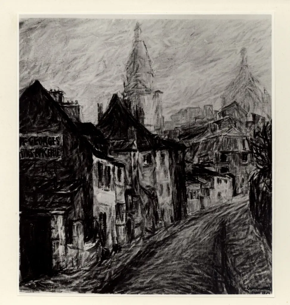 Cominetti, Giuseppe - sec. XX - Montmatre , fronte