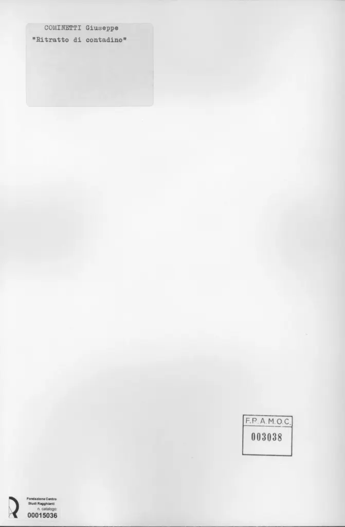 Cominetti, Giuseppe - sec. XX - , retro